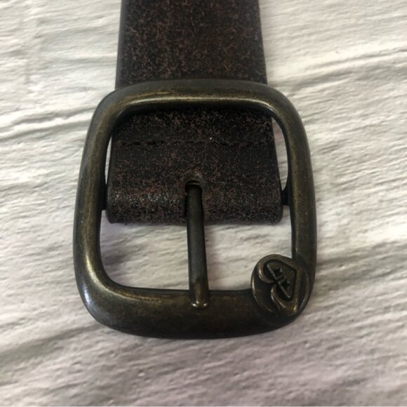 Brown Leather Aztec Western Belt Unisex - Picture 4 of 9